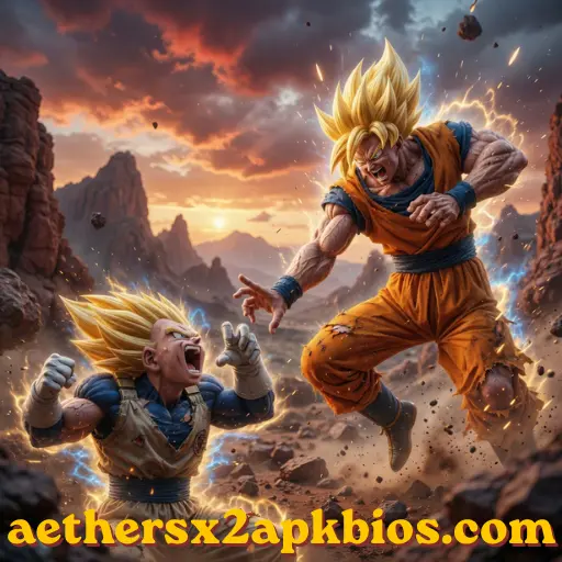 Goku in Super Saiyan form performing a powerful energy blast in Dragon Ball Z Budokai Tenkaichi 3.