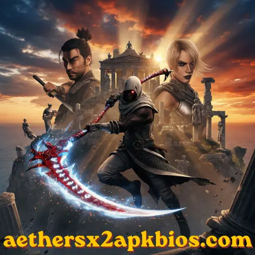 Mitsurugi and Siegfried clashing swords in a cinematic SoulCalibur III duel.