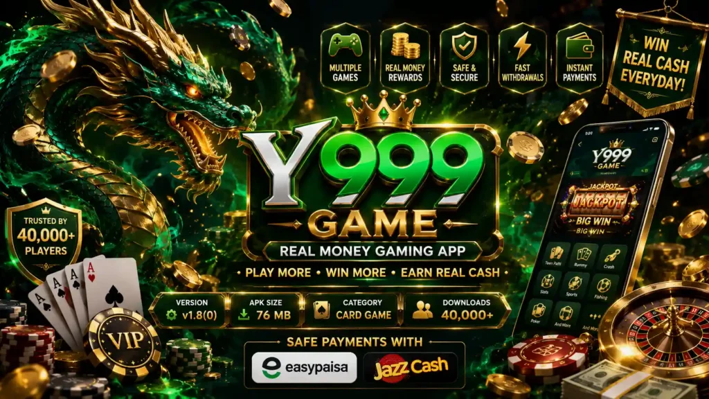 y999 game login real money banner image